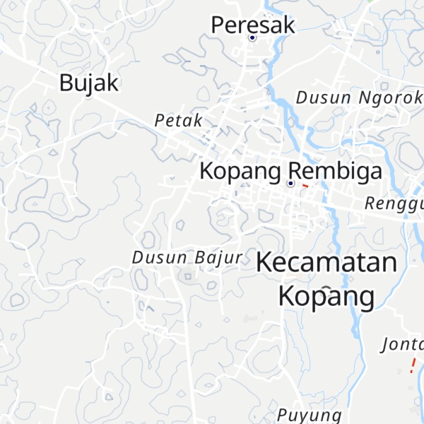 Map of Montong Lebui