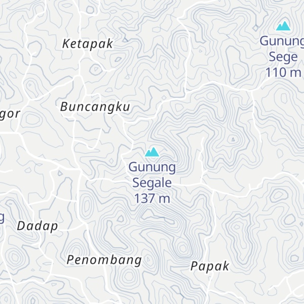 Map of Gunung Segale