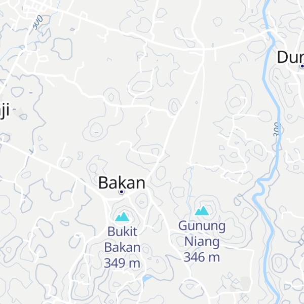Map of Gunung Ranggan