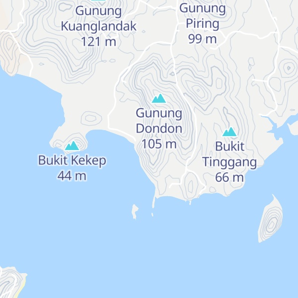 Map of Gunung Pancingcolat