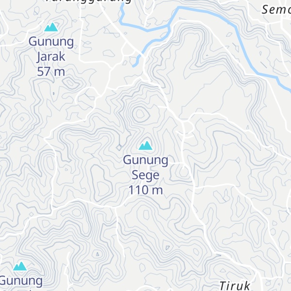 Map of Gunung Sege