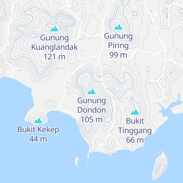 Map of Gunung Dondon