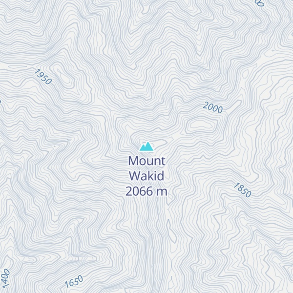 Map of Mount Wakid
