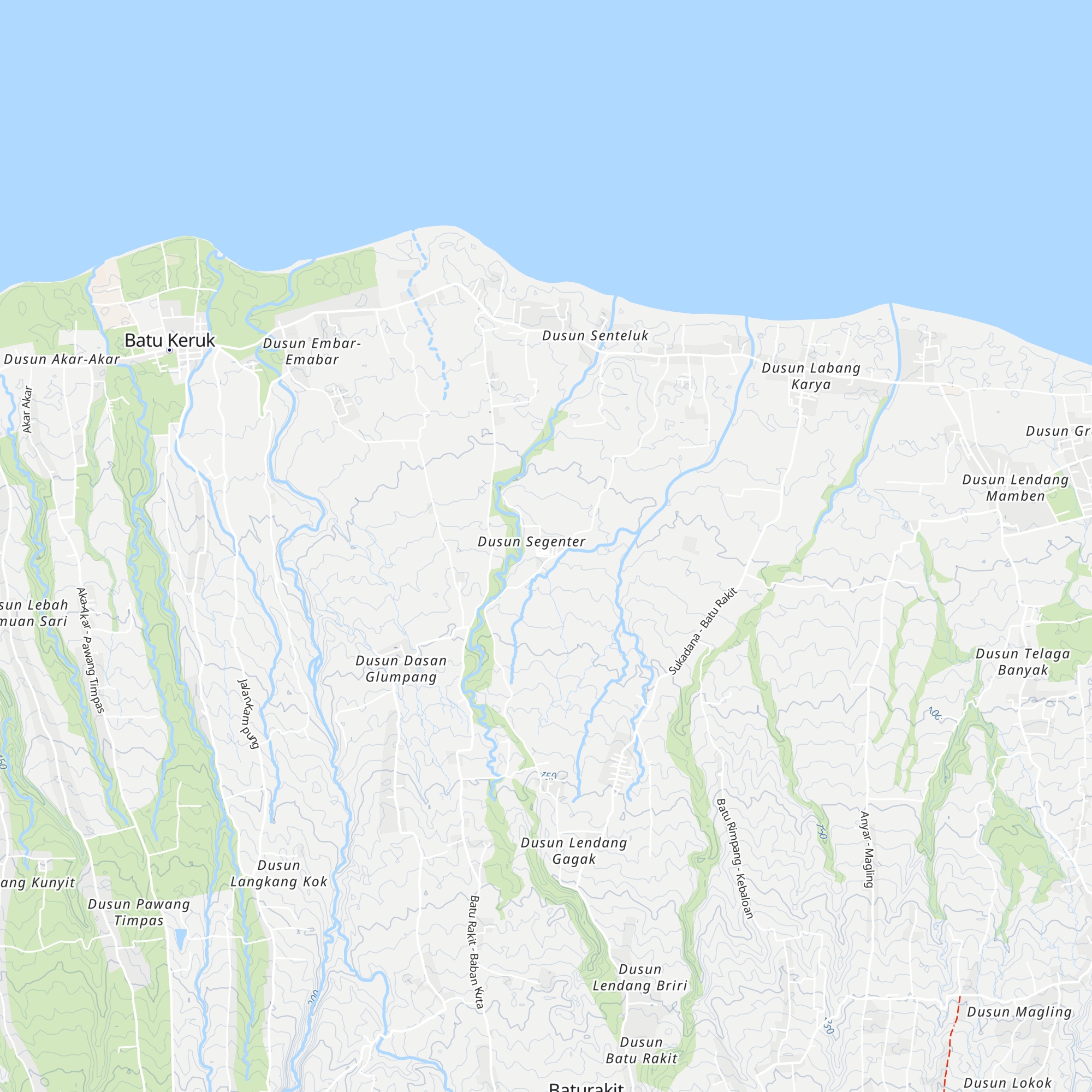 Rumah Adat Segenter map