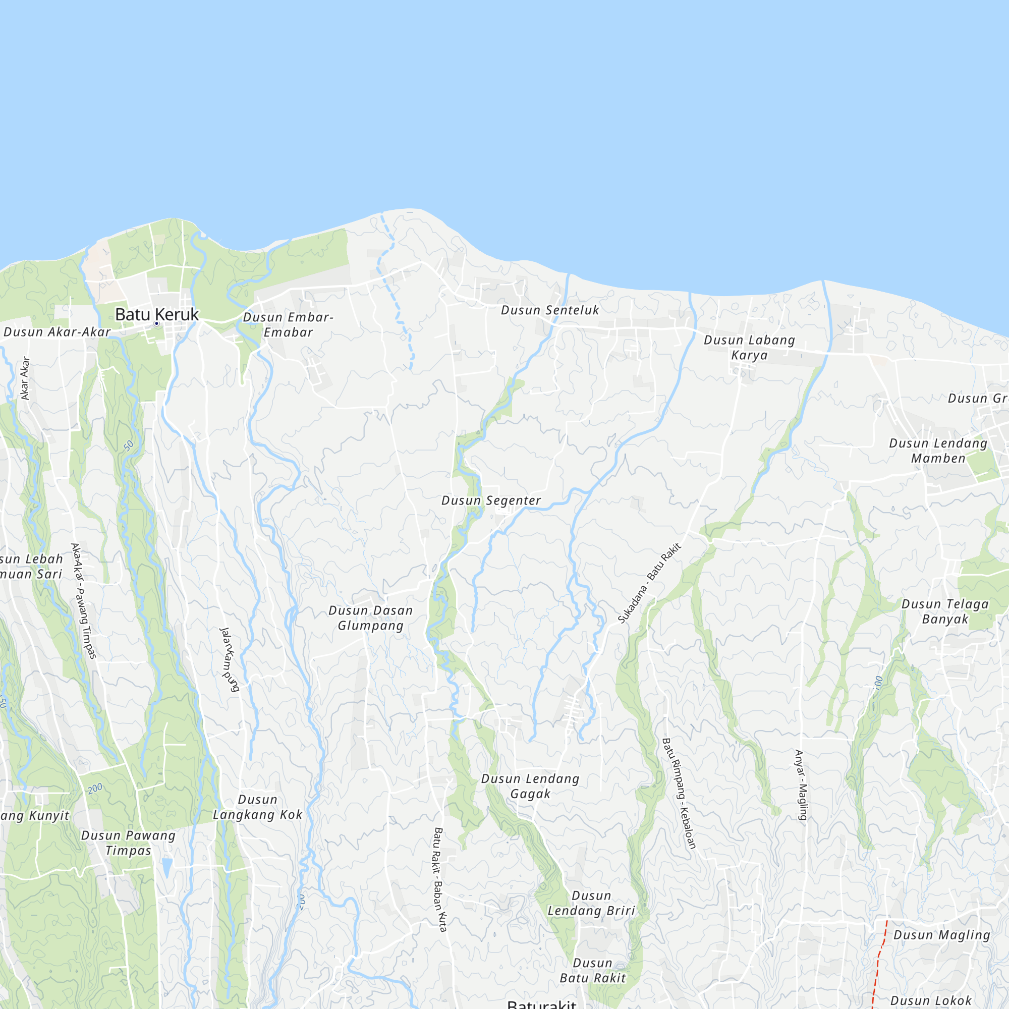 Rumah Adat Segenter map