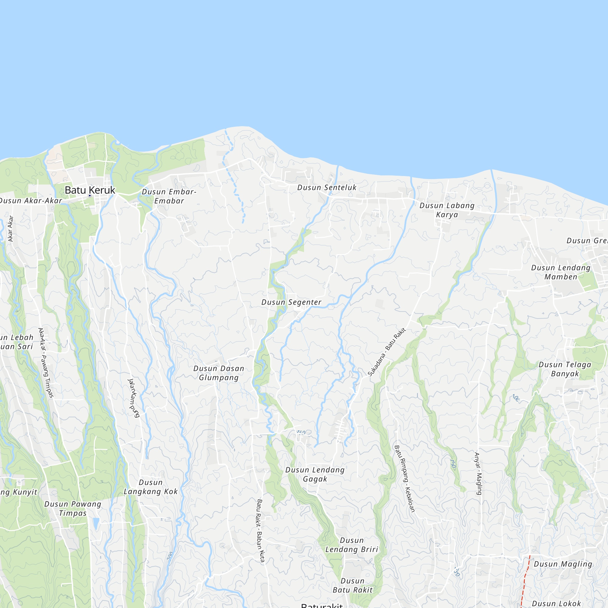 Rumah Adat Segenter map