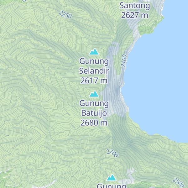 Map of Gunung Batuijo