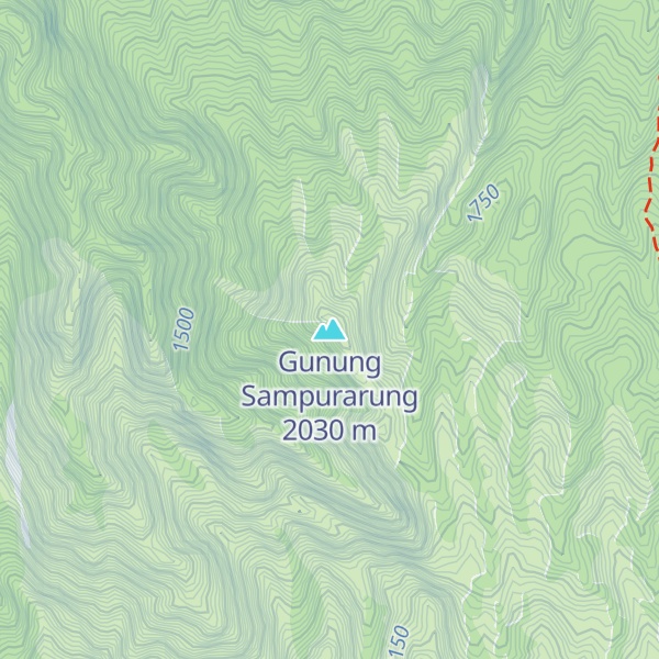Map of Gunung Sampurarung