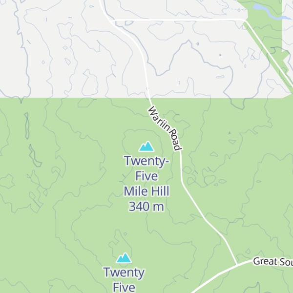Map of Twenty-Five Mile Hill