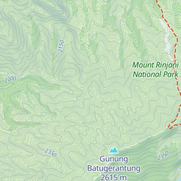 Map of Gunung Batugeretek