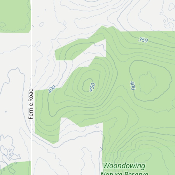 Map of Mount Lawrence