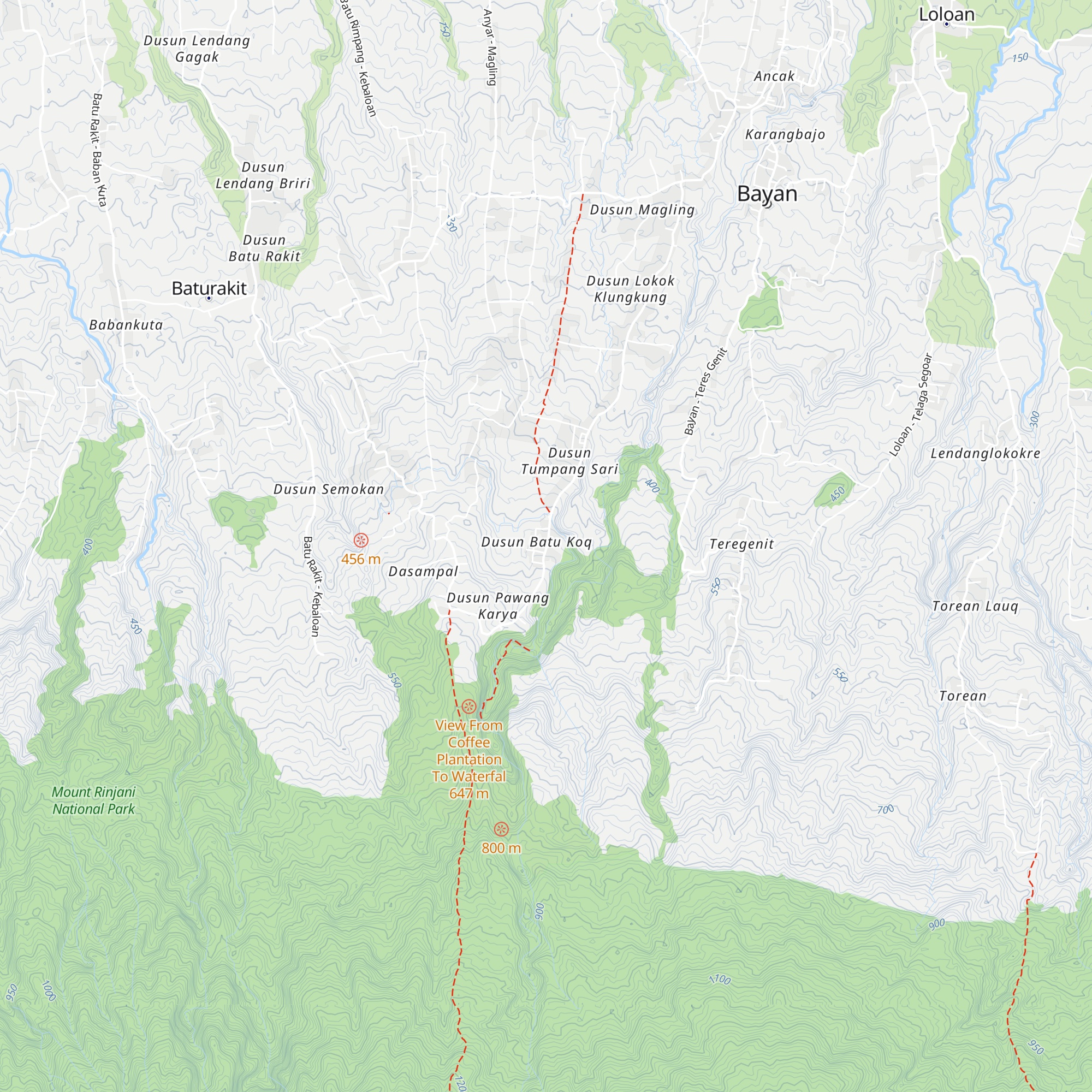 Bintang Homestay Senaru map