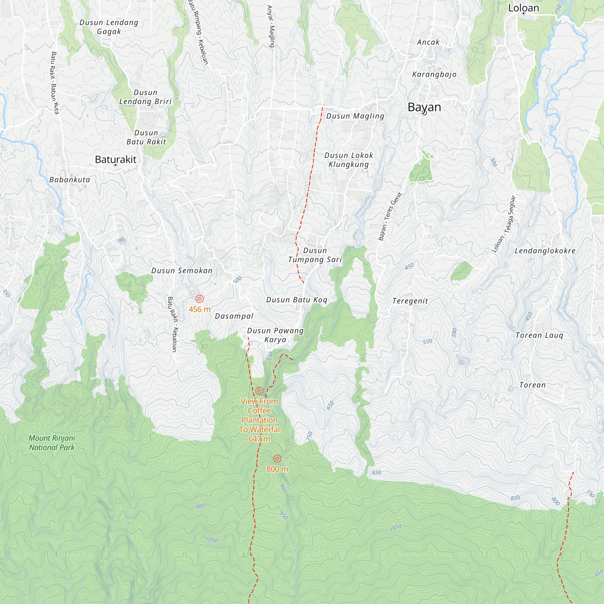 Bintang Homestay Senaru map