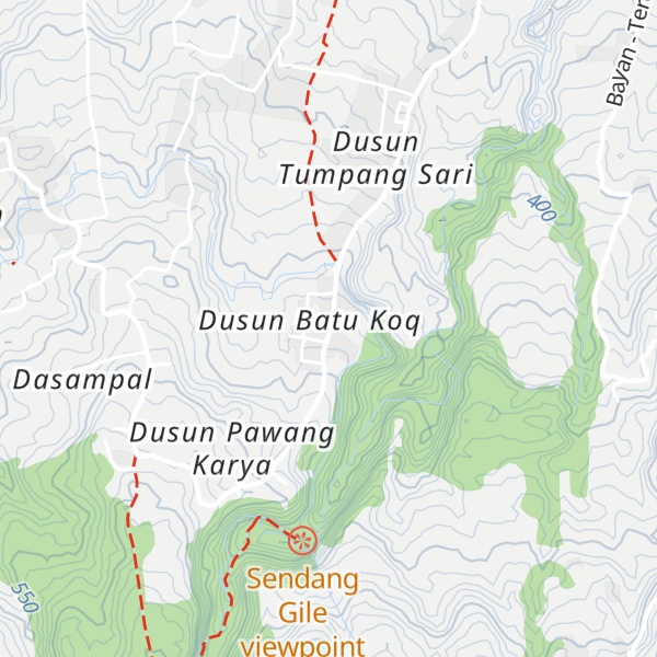 Map of Bintang Homestay Senaru