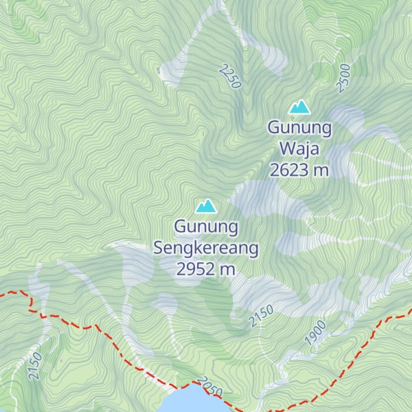 Map of Gunung Sengkereang