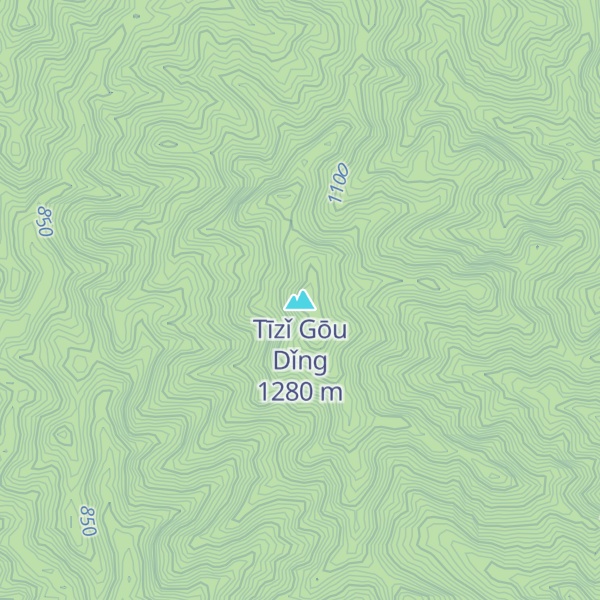 Map of Tīzǐ Gōu Dǐng