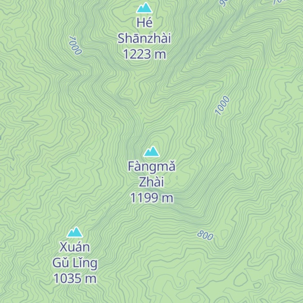 Map of Fàngmǎ Zhài