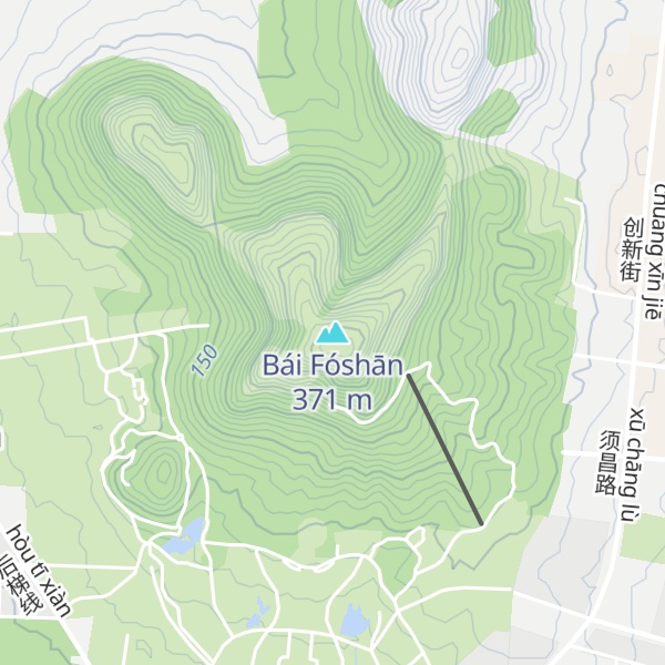 Map of Bái Fóshān