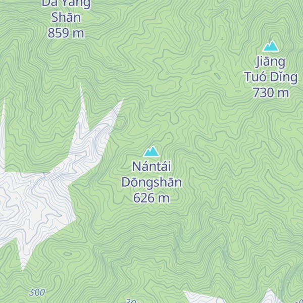 Map of Nántái Dōngshān