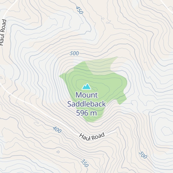 Map of Mount Saddleback