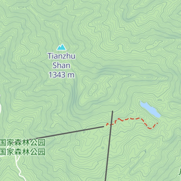 Map of Tiān Chí Fēng