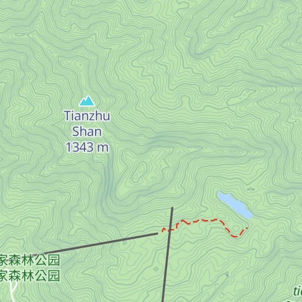 Map of Wǔzhǐ Fēng