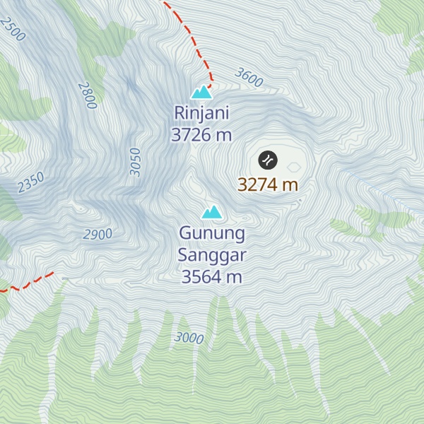 Map of Gunung Sanggar