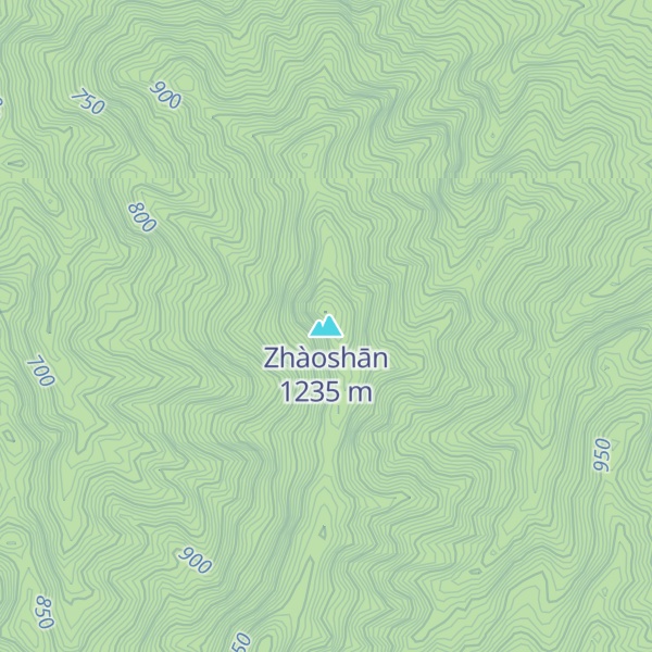 Map of Zhàoshān