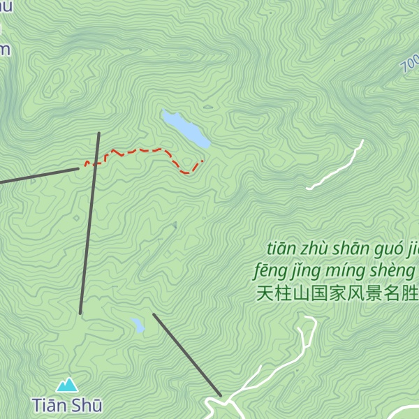 Map of Yingzhen Peak