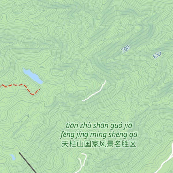 Map of Tiān Shī Fēng