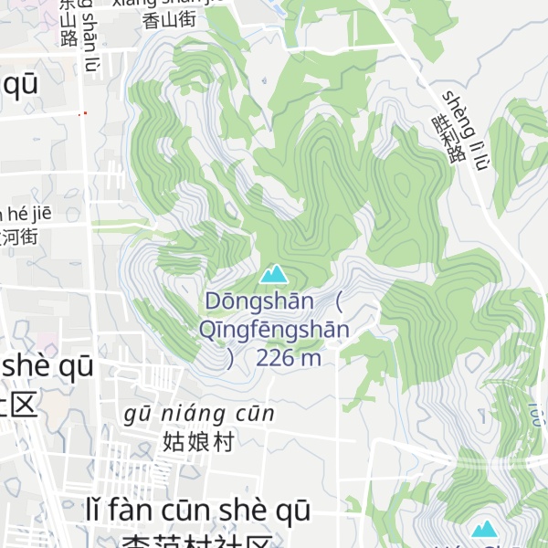 Map of Dōngshān （ Qīngfēngshān ）