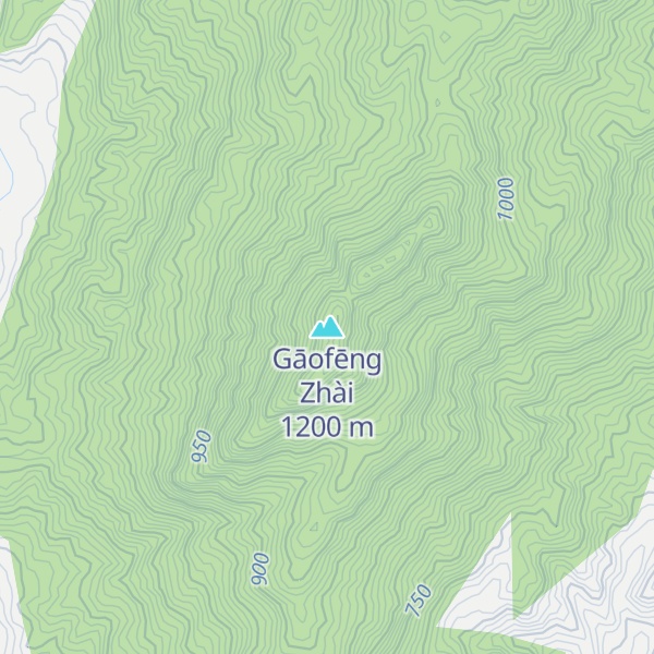 Map of Gāofēng Zhài