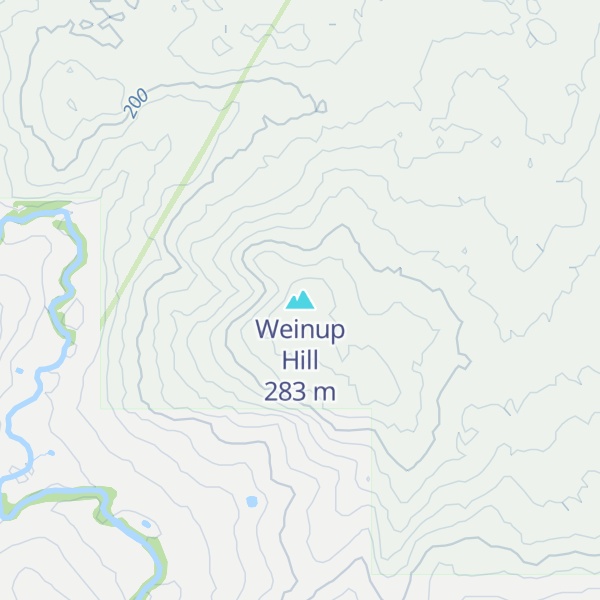 Map of Weinup Hill