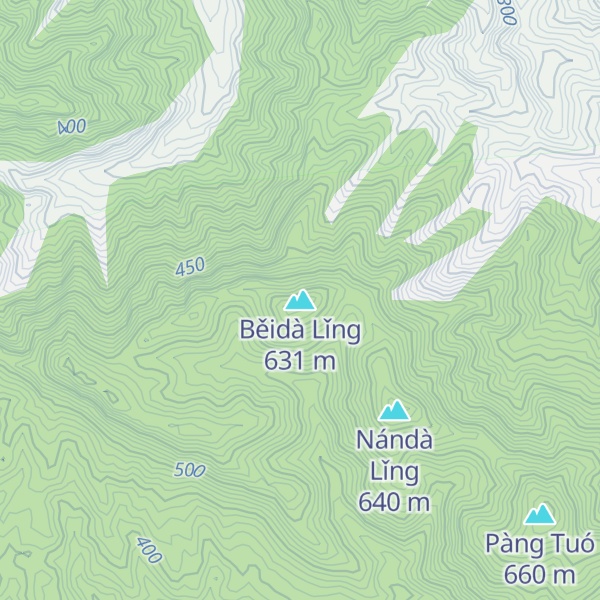 Map of Běidà Lǐng