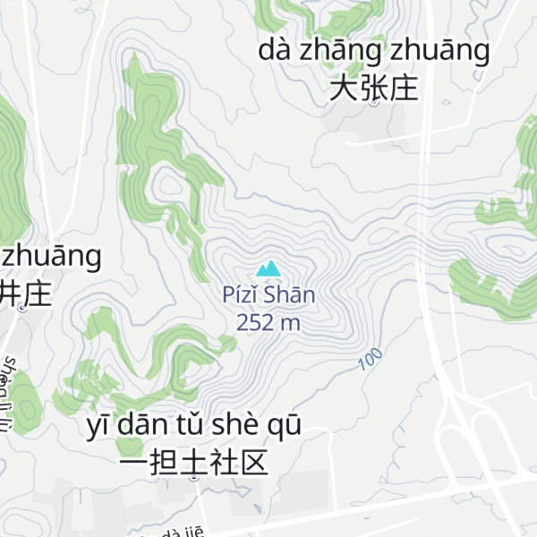 Map of Pízǐ Shān