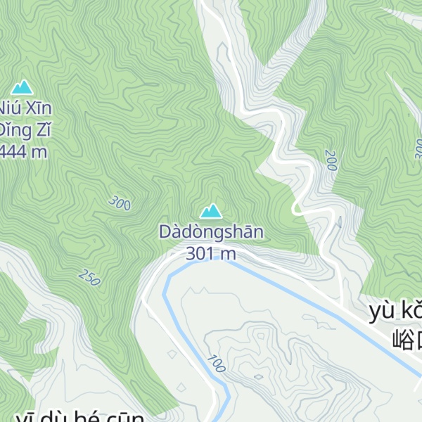 Map of Dàdòngshān