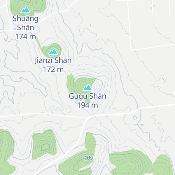 Map of Gūgū Shān