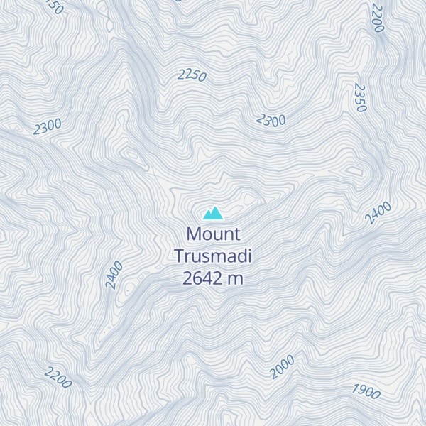 Map of Mount Trusmadi