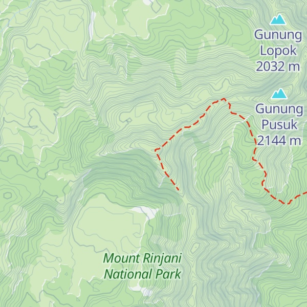 Map of Gunung Lembah
