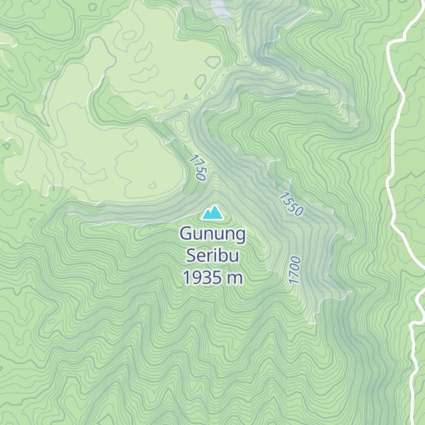 Map of Gunung Seribu
