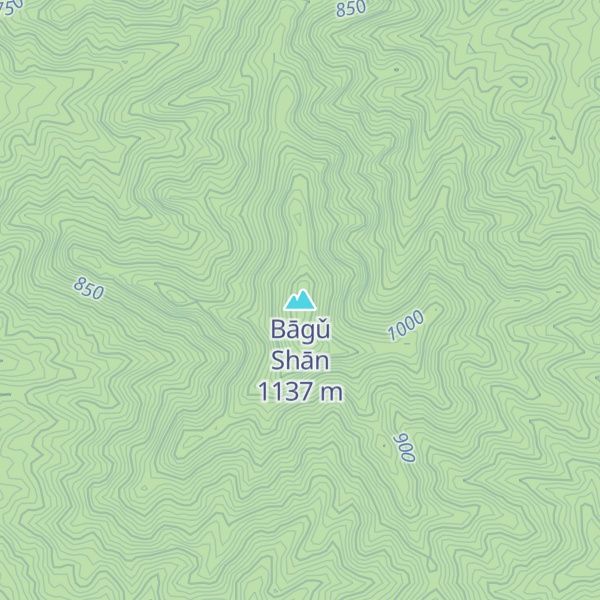 Map of Bāgǔ Shān