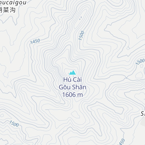 Map of Hú Cài Gōu Shān