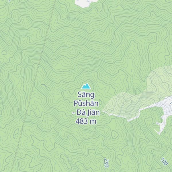 Map of Sāng Pǔshān - Dà Jiān