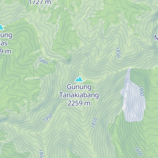 Map of Gunung Tanakiabang