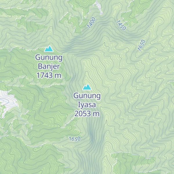 Map of Gunung Iyasa