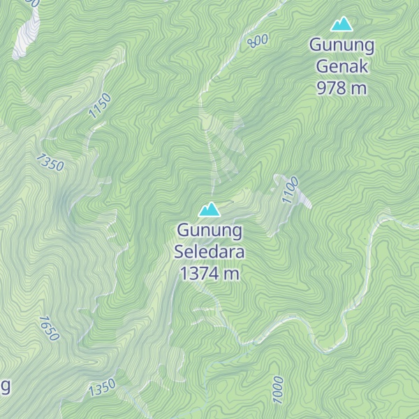 Map of Gunung Seledara