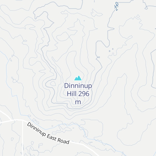 Map of Dinninup Hill