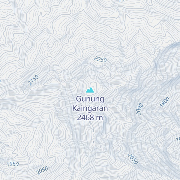 Map of Gunung Kaingaran