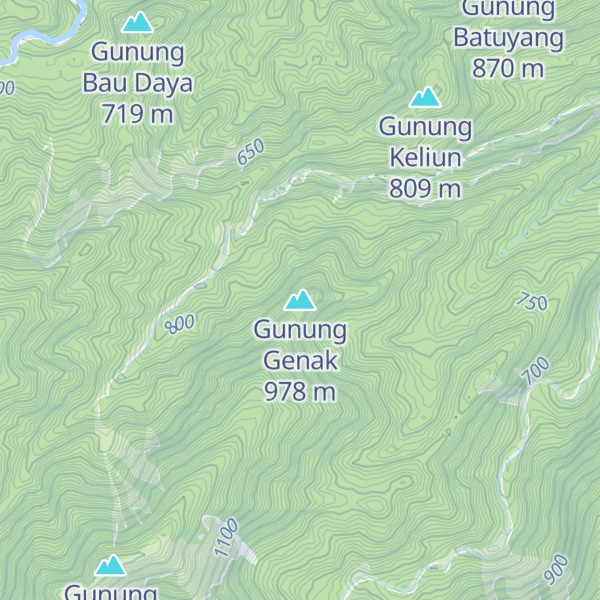 Map of Gunung Genak