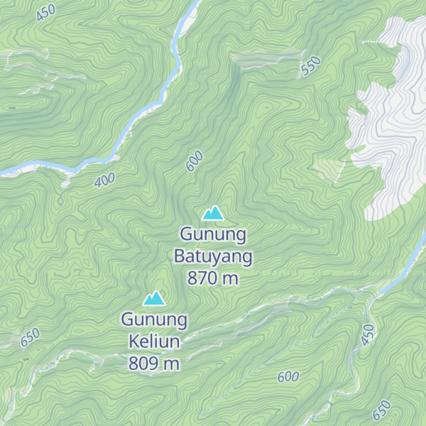 Map of Gunung Batuyang